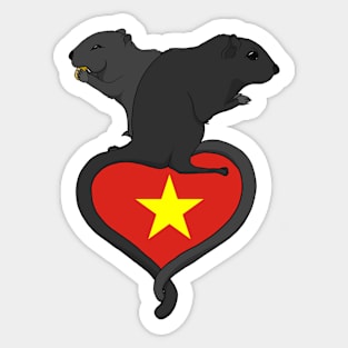 Gerbil Vietnam (dark) Sticker